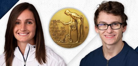 Riehl and Nedoroscik Claim Big Ten Medal of Honor